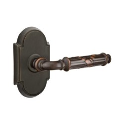 Emtek Ribbon and Reed Lever with Style 8 Rosette