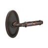 Emtek Ribbon and Reed Lever with Oval Rosette