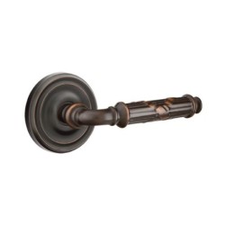 Emtek Ribbon and Reed Lever with Regular Rosette