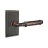 Emtek Ribbon and Reed Lever with Rectangular Rosette