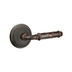 Emtek Ribbon and Reed Lever with Rope Rosette