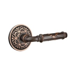 Emtek Ribbon and Reed Lever with Lancaster Rosette