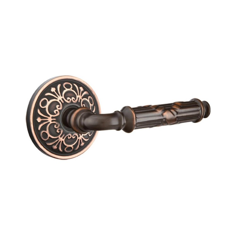 Emtek Ribbon and Reed Lever with Lancaster Rosette