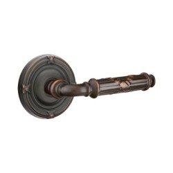 Emtek Ribbon and Reed Lever with Ribbon and Reed Rosette
