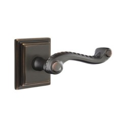 Emtek Rope Lever with Wilshire Rosette