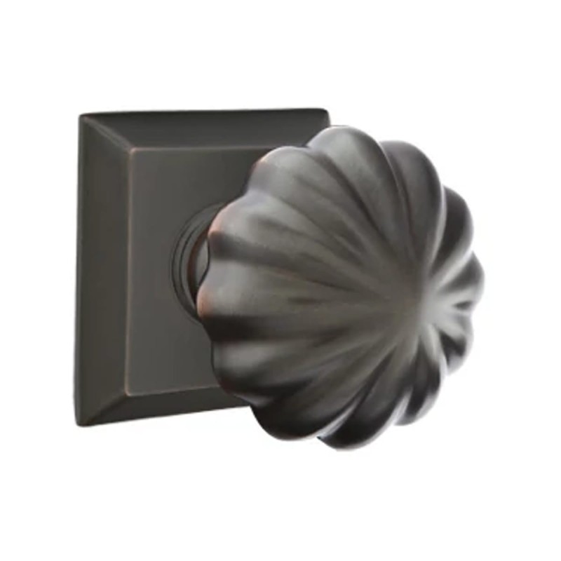 Emtek Melon Knob with Quincy Rosette