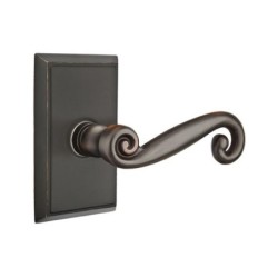 Emtek Rustic Lever with Rectangular Rosette