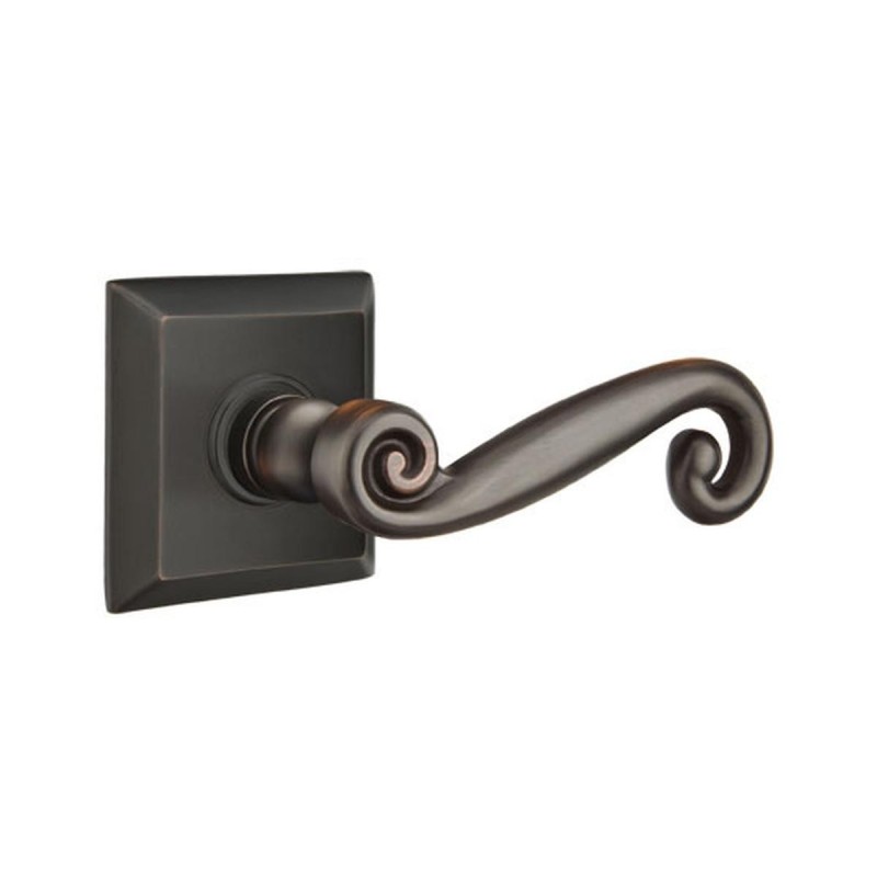Emtek Rustic Lever with Quincy Rosette