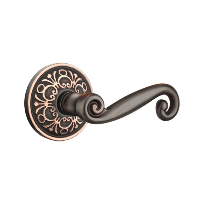 Emtek Rustic Lever with Lancaster Rosette