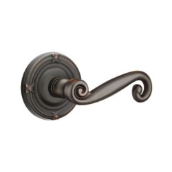 Emtek Rustic Lever with Ribbon and Reed Rosette