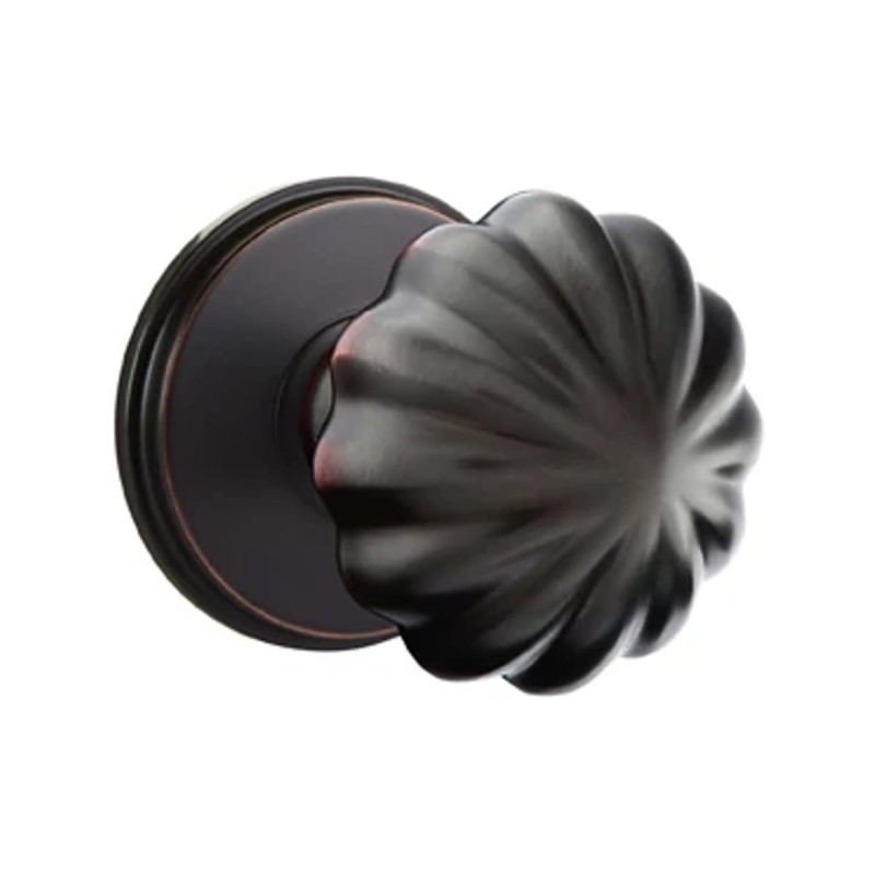 Emtek Melon Knob with Watford Rosette