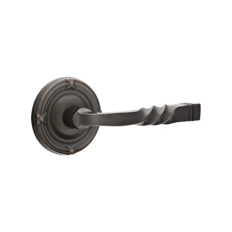 Emtek Santa Fe Lever with Ribbon and Reed Rosette