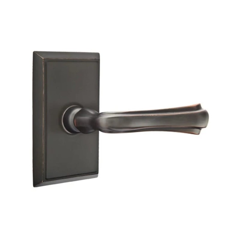 Emtek Wembley Lever with Rectangular Rosette