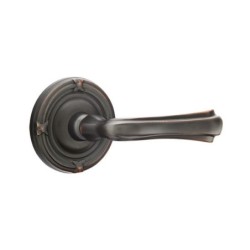 Emtek Wembley Lever with Ribbon and Reed Rosette