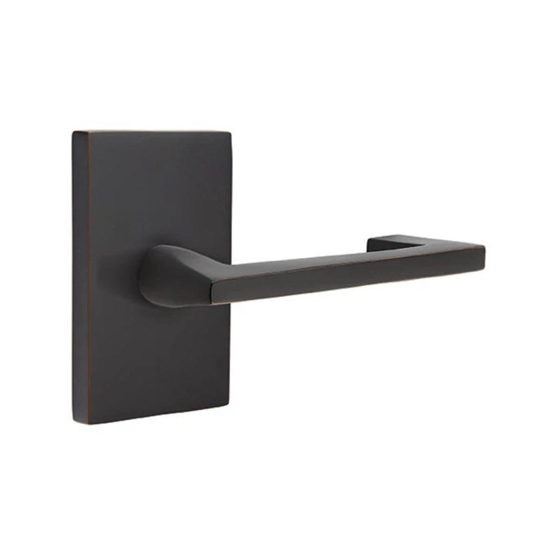 Emtek Argos Lever with Modern Rectangular Rosette