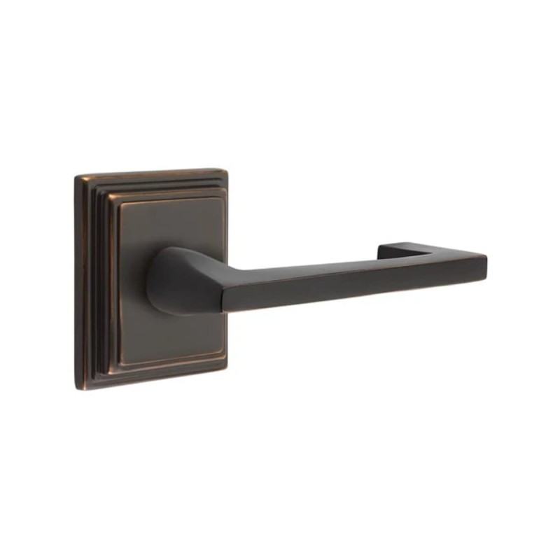 Emtek Argos Lever with Wilshire Rosette