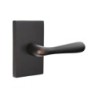 Emtek Basel Lever with Modern Rectangular Rosette