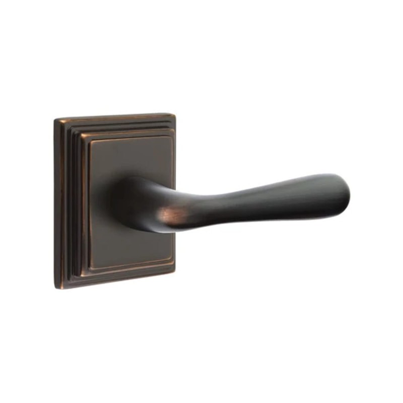 Emtek Basel Lever with Wilshire Rosette