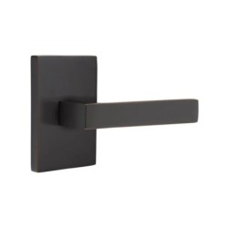 Emtek Dumont Lever with Modern Rectangular Rosette