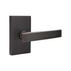 Emtek Geneva Lever with Modern Rectangular Rosette