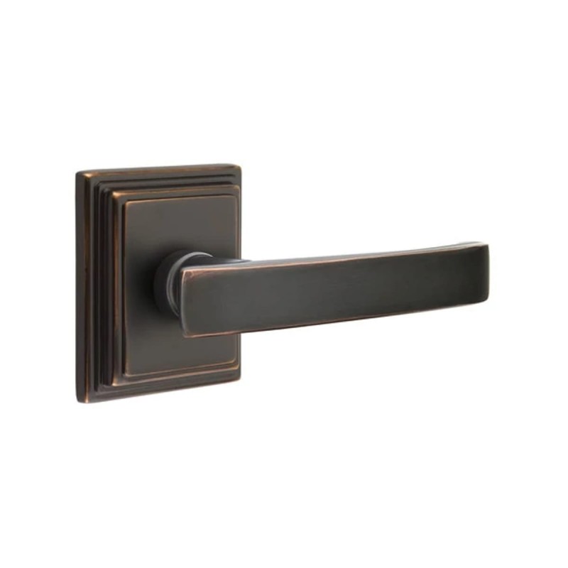 Emtek Geneva Lever with Wilshire Rosette