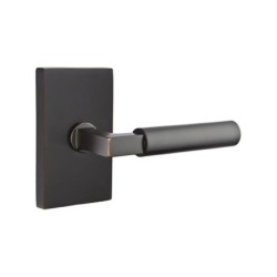 Emtek Hercules Lever with Modern Rectangular Rosette