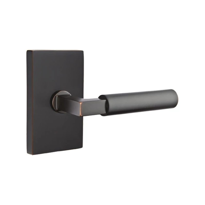 Emtek Hercules Lever with Modern Rectangular Rosette