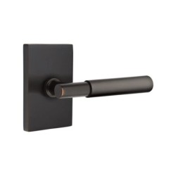 Emtek Myles Lever with Modern Rectangular Rosette