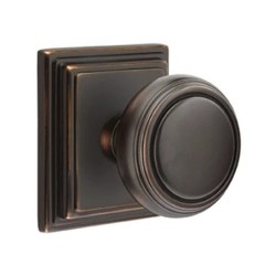 Emtek Norwich Knob with Wilshire Rosette
