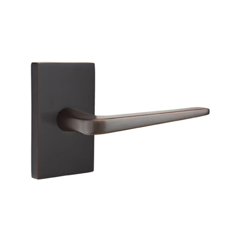 Emtek Athena Lever with Modern Rectangular Rosette