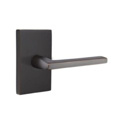 Emtek Helios Lever with Modern Rectangular Rosette