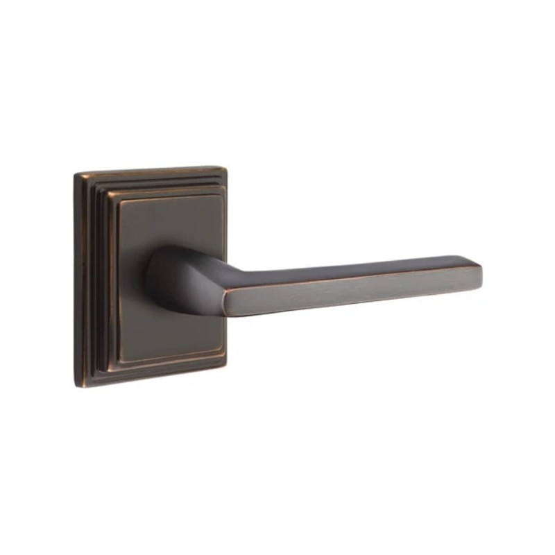 Emtek Helios Lever with Wilshire Rosette