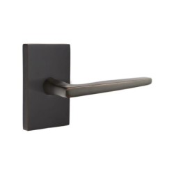 Emtek Hermes Lever with Modern Rectangular Rosette