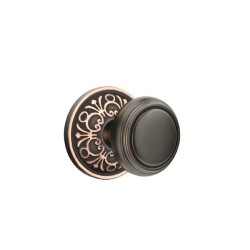 Emtek Norwich Knob with Lancaster Rosette