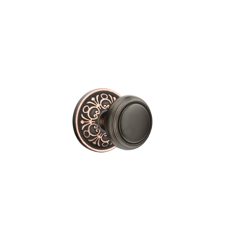 Emtek Norwich Knob with Lancaster Rosette