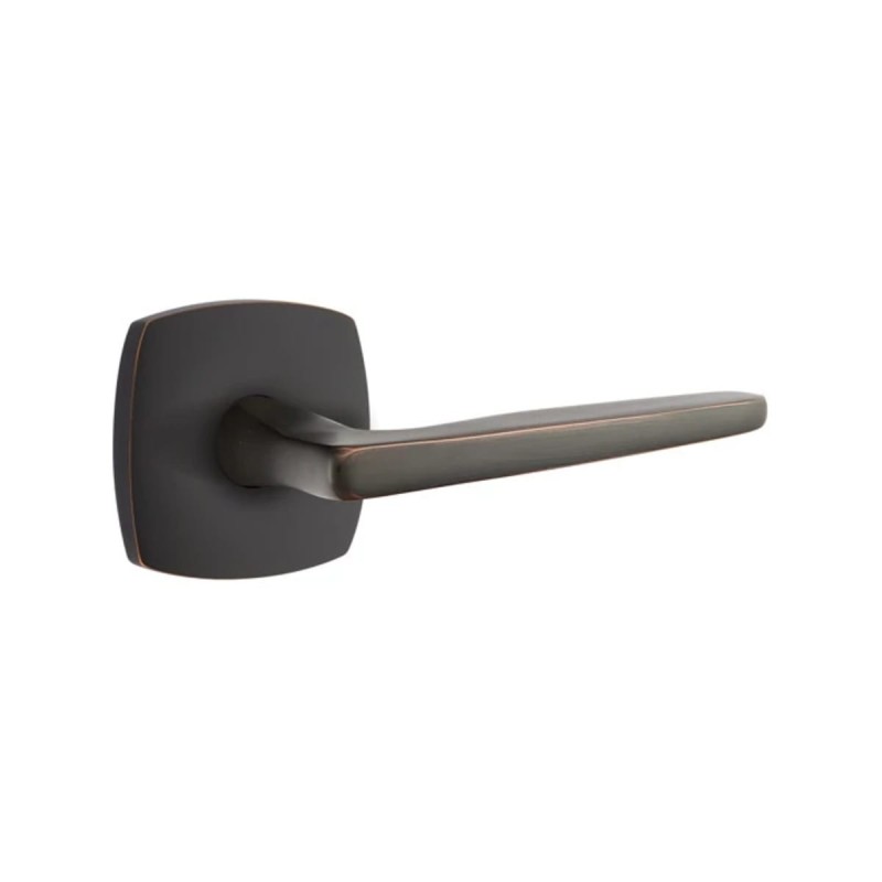 Emtek Hermes Lever with Urban Modern Rosette