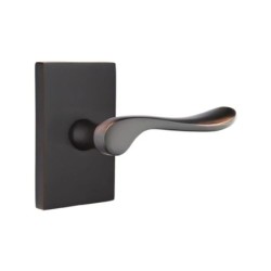 Emtek Luzern Lever with Modern Rectangular Rosette
