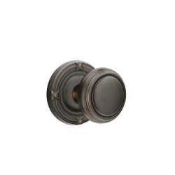 Emtek Norwich Knob with Ribbon and Reed Rosette