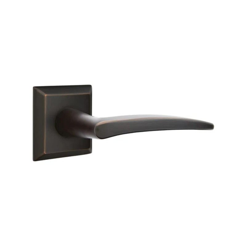 Emtek Poseidon Lever with Quincy Rosette