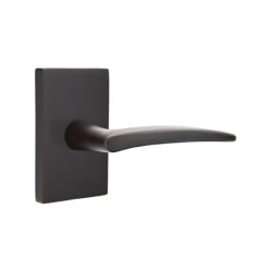 Emtek Poseidon Lever with Modern Rectangular Rosette