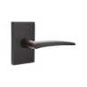 Emtek Poseidon Lever with Modern Rectangular Rosette