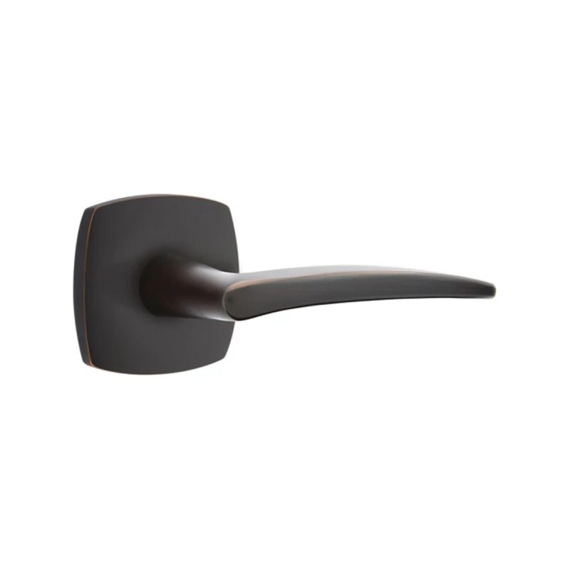 Emtek Poseidon Lever with Urban Modern Rosette