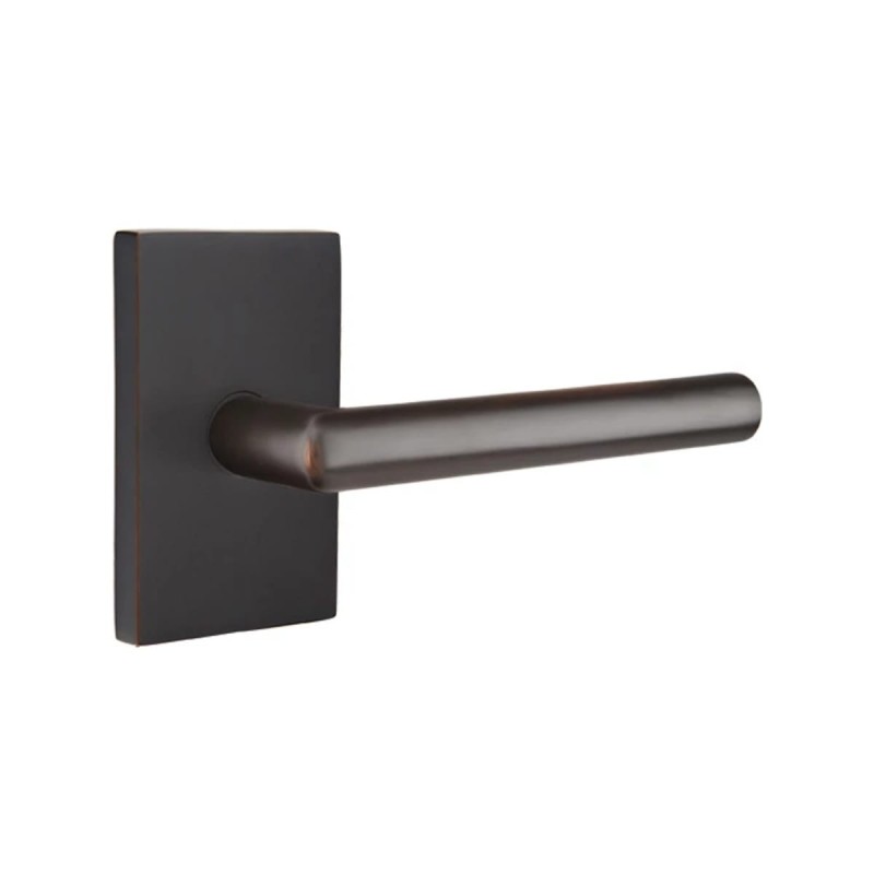 Emtek Stuttgart Lever with Modern Rectangular Rosette
