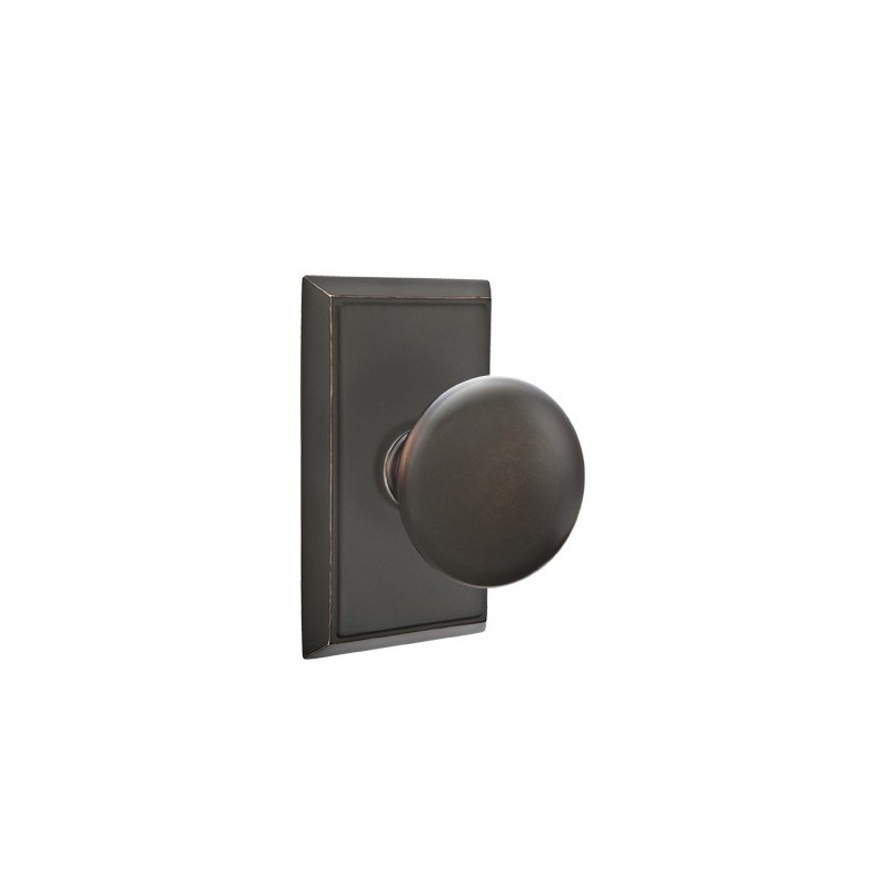Emtek Providence Knob with Rectangular Rosette