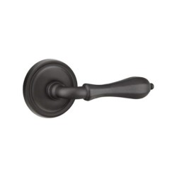 Emtek Octagon Lever with Style 12 Rosette