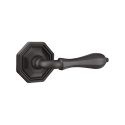 Emtek Octagon Lever with Style 15 Rosette