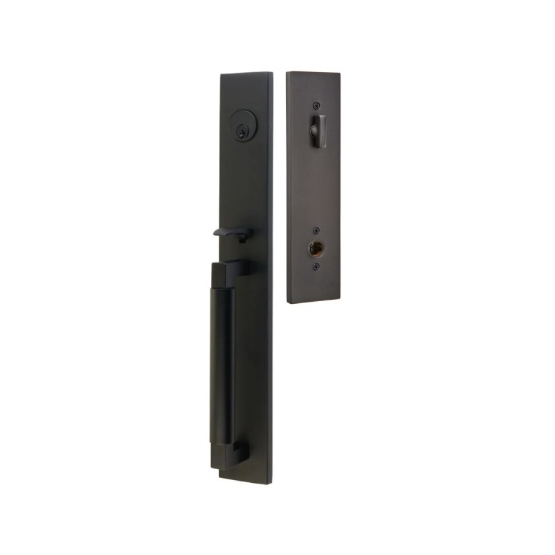 Emtek Hercules Smooth Full Length Brass Entrance Handleset