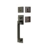 Emtek Hercules Knurled Sectional Brass Entrance Handleset