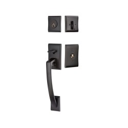 Emtek Ares Brass Entrance Handleset