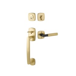Emtek Urban Modern Sectional Brass Entrance Handleset